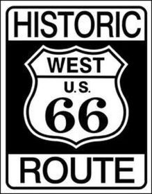 Tin Sign HISTORIC ROUTE 66