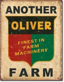 TIN SIGN Another Oliver Farm