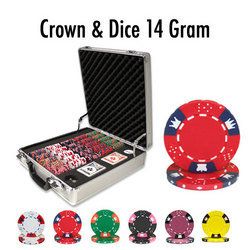 500 Ct - Custom - Crown & Dice 14 Gram - Claysmith