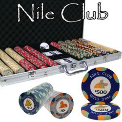750 Ct Custom Breakout Nile Club Chip Set - Aluminum Case
