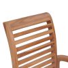 Dining Chairs 4 pcs with Green Cushions Solid Teak Wood