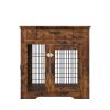 Furniture Style Dog Crate End Table with Drawer, Pet Kennels with Double Doors, Dog House Indoor Use. Rustic Brown, 29.92'' W x 24.8'' D x 30.71'' H.