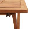 Folding Patio Coffee Table 15.7"x15.7"x15.7" Solid Acacia Wood