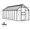 Greenhouse Anthracite Aluminum 14.3 ft²