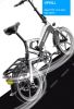 ZHENGBU K6 16" dual full suspension electric bicycle 36v 48v 400w mini ebike 16 inch folding kids electric bike