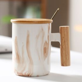 Nordic Instagram Style Marbling Ceramic Mug (Option: Marbling Khaki-220ml)