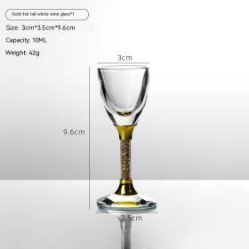 Diamond Surface Gold Foil Jinshan Liquor Crystal Glass (Option: 22 Style)