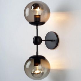 Artistic Aisle Corridor Decorative Lamp (Option: Excluding Light Source-Black Double Heads)