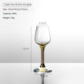 Diamond Surface Gold Foil Jinshan Liquor Crystal Glass (Option: 23 Style)