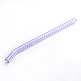 Colored High Borosilicate Environmentally Friendly Heat-resistant Curved Glass Straws (Option: Purple Elbow)