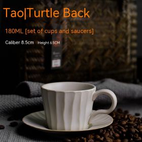 Japanese-style Coffee Cup European Luxury Ceramic Coffee Set Suit (Option: 180ML ceramic turtle back-101to200ml)