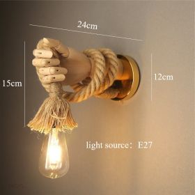 Vintage Ornament Mechanical Hand Wall Lamp (Option: E27led Light Source-Right Hand)