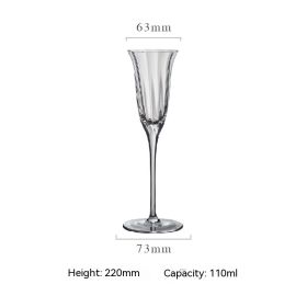 Retro Style Household Red Wine Champagne Glasses Set (Option: Champagne Glass)