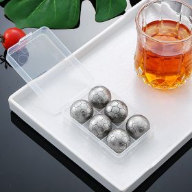 Stainless Steel Ice Particles Whisky Stone Bar Whiskey Cooling Wine Set Can Be Recycled (Option: 6 Suit)