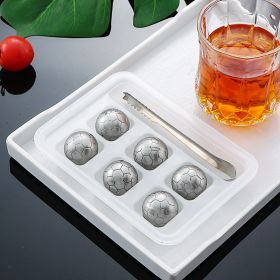 Stainless Steel Ice Particles Whisky Stone Bar Whiskey Cooling Wine Set Can Be Recycled (Option: 6Suit1)