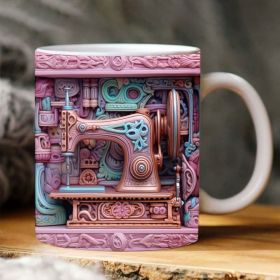 Creative 3D Space Mug Christmas Gift (Option: FA-9.5x8CM)