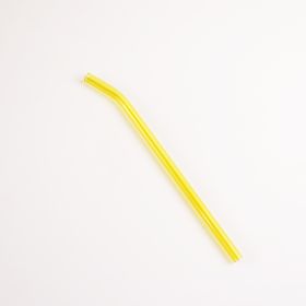 Colored High Borosilicate Environmentally Friendly Heat-resistant Curved Glass Straws (Option: Golden Elbow)