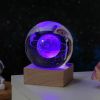 Cosmos Series Crystal Ball Night Lights; Milky Way; Moon; Desktop Bedroom Small Ornaments; Creative Valentine's Day Gifts Birthday Gifts