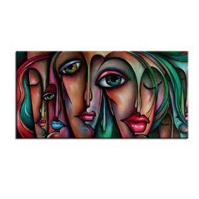 Top Selling Handmade Abstract Oil Painting Wall Art Modern Figure Picture Canvas Home Decor For Living Room Bedroom No Frame (size: 150x220cm)