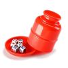 1pc Dice & Dice Cup Set; Bar Sieve Thickened Combination With Bottom Holder; Outdoor Table Game Accessories