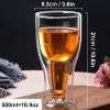 350/500ML Creative Cocktail Wineglass Mug Double Wall Mugs Beer Wine Glasses Drinkware Whiskey Champagne Glass Coffee Vodka Cups