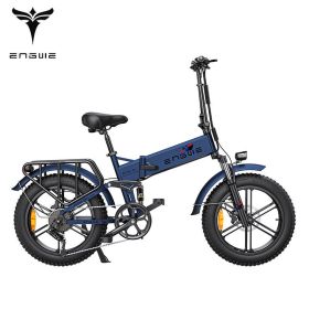 ENGWE ENGINE Pro 48V16Ah Fat Tire 750W Electric Bike Hydraulic Oil Brake Mountain Electric Bicycle (COLOUR: BLUE)