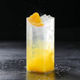 Light Square Simple Bubble Juice Cocktail Glass (Option: 60x135mm 380ml)
