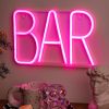 1pc, BAR Neon Light, LED Business Bar Sign Light On Off Switch Open Bright Light Neon, Without Battery