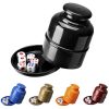 1pc Dice & Dice Cup Set; Bar Sieve Thickened Combination With Bottom Holder; Outdoor Table Game Accessories