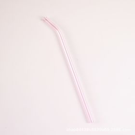 Colored High Borosilicate Environmentally Friendly Heat-resistant Curved Glass Straws (Option: Gray Straight Pipe)