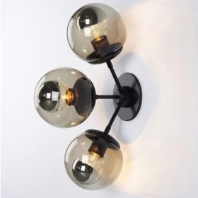 Artistic Aisle Corridor Decorative Lamp (Option: Excluding Light Source-Black Three Heads)